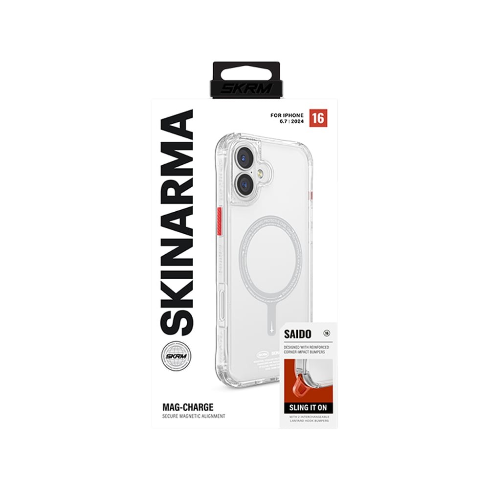 เคส Skinarma iPhone 16 Plus Saido Magsafe Crystal Clear