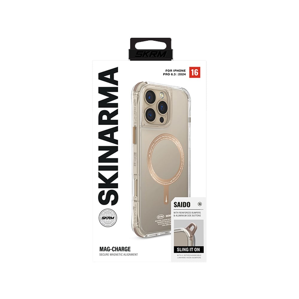 เคส Skinarma iPhone 16 Pro Saido Magsafe (Prime Edition) Champagne