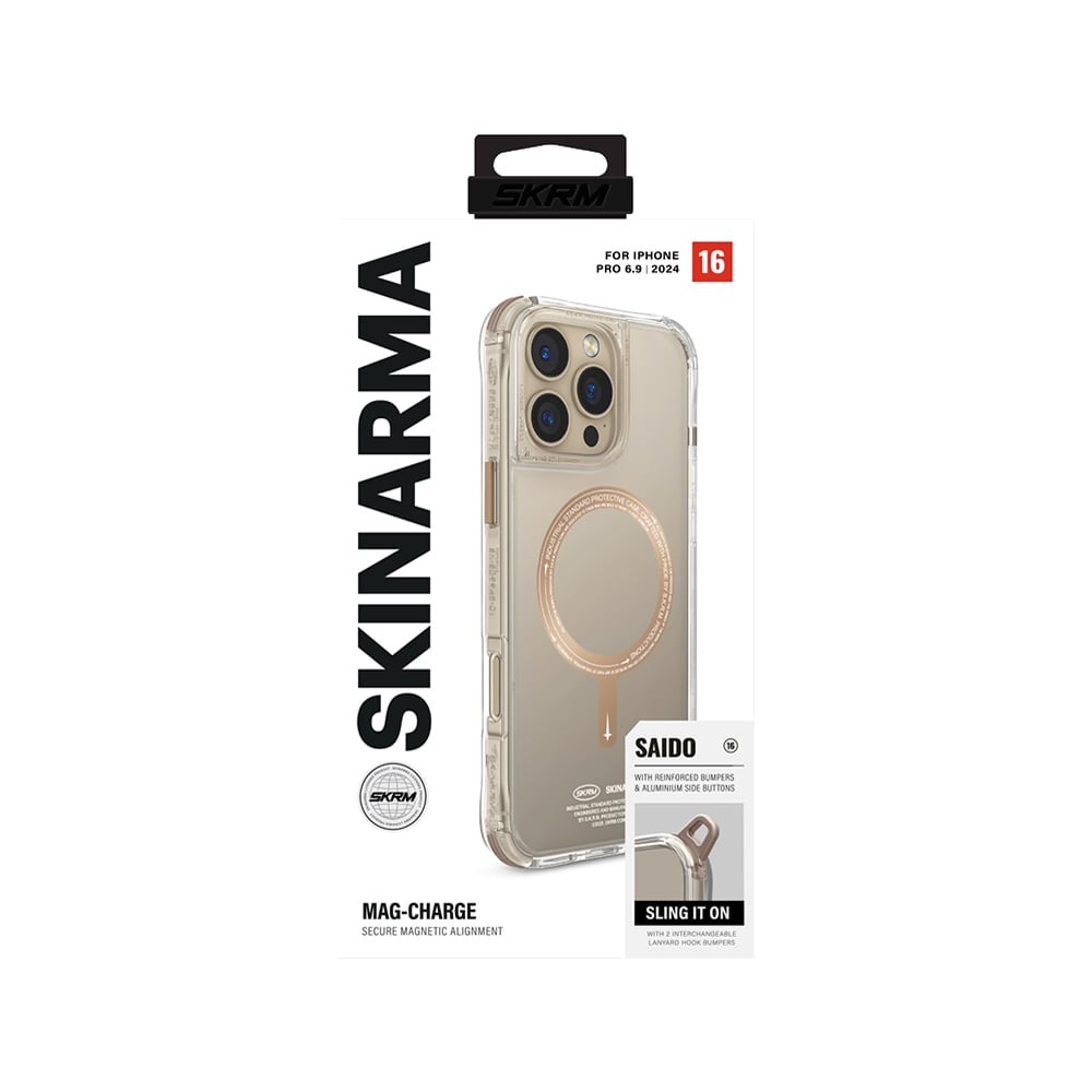 เคส Skinarma iPhone 16 Pro Max Saido Magsafe (Prime Edition) Champagne