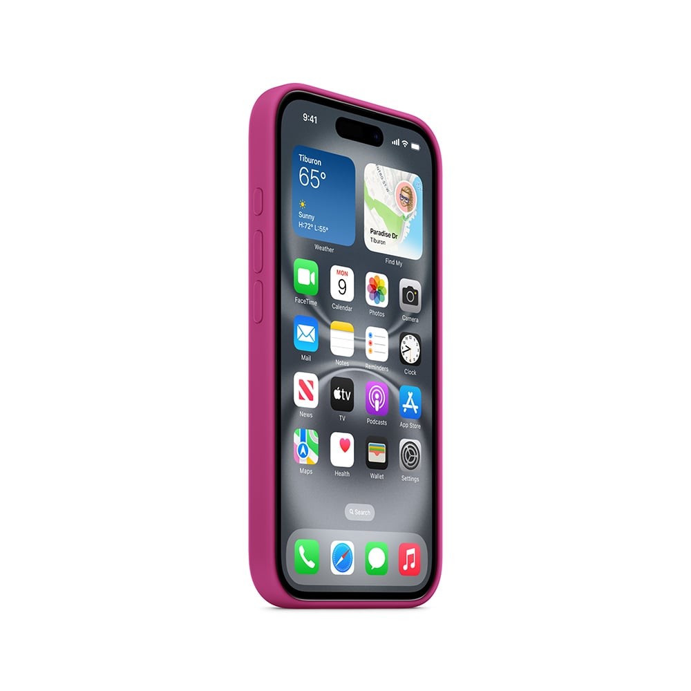 Apple iPhone 16 Silicone Case with MagSafe - Fuchsia