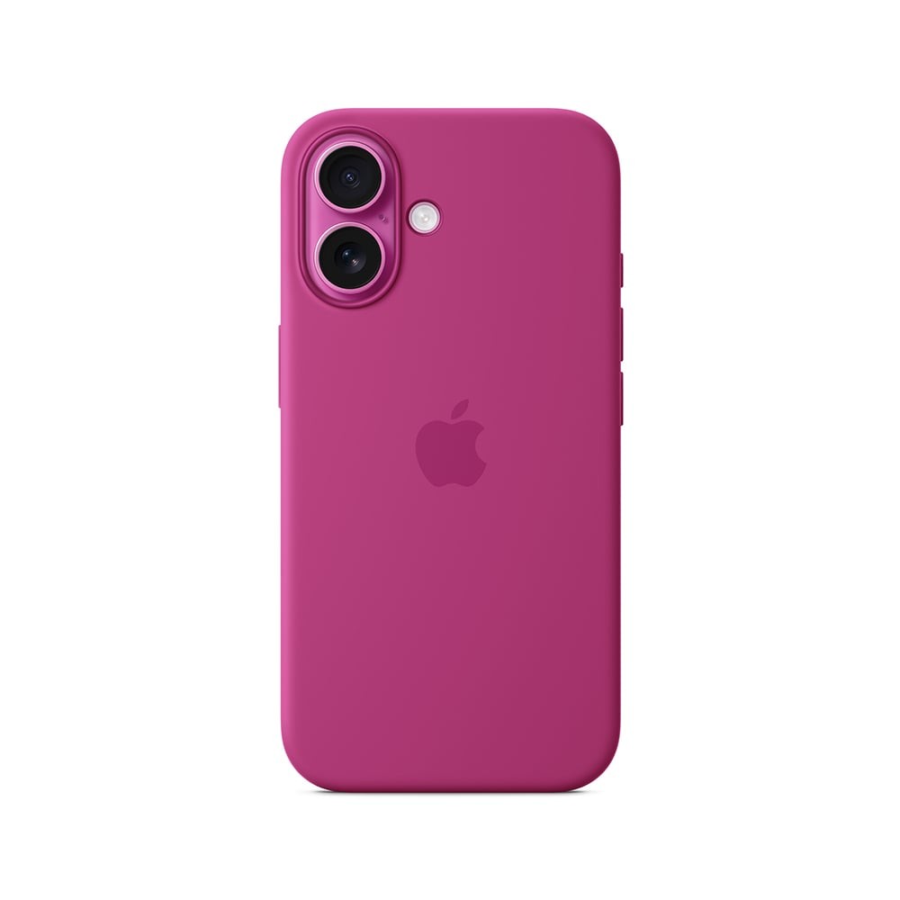 Apple iPhone 16 Silicone Case with MagSafe - Fuchsia