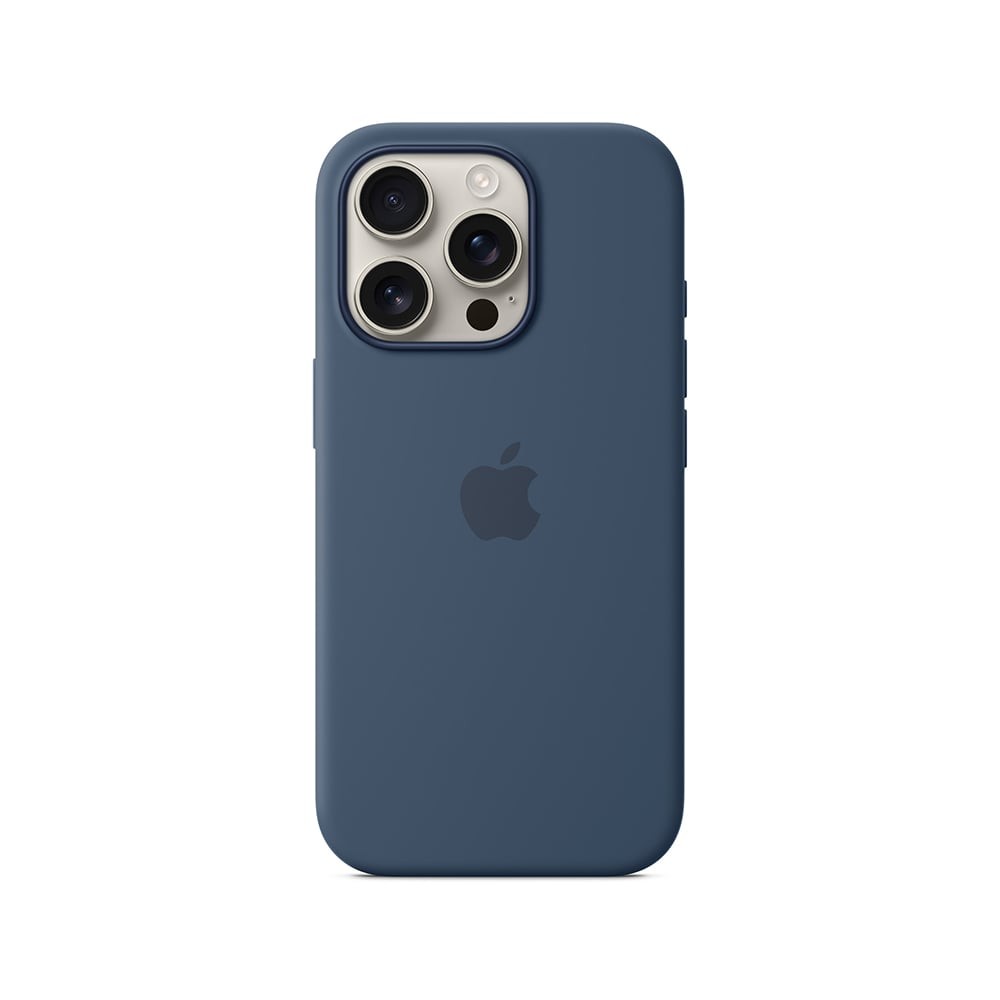 Apple iPhone 16 Pro Silicone Case with MagSafe - Denim