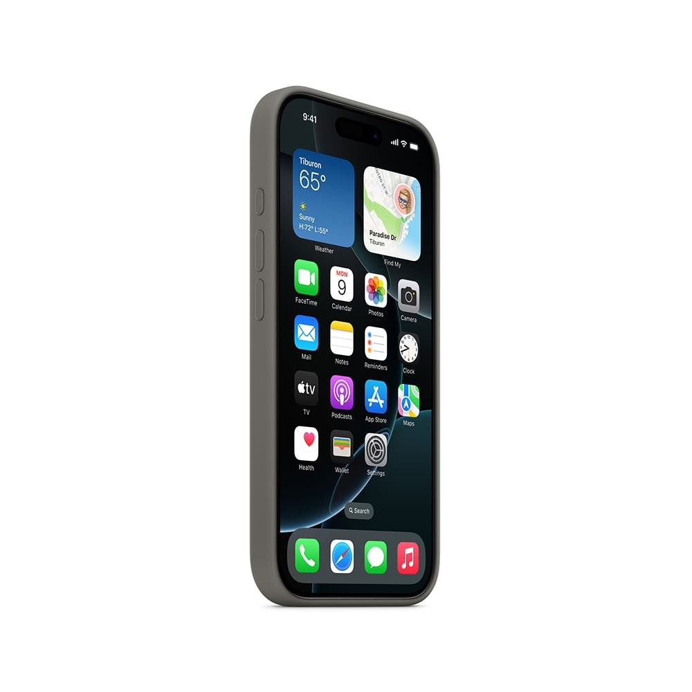 Apple iPhone 16 Pro Silicone Case with MagSafe - Stone Gray