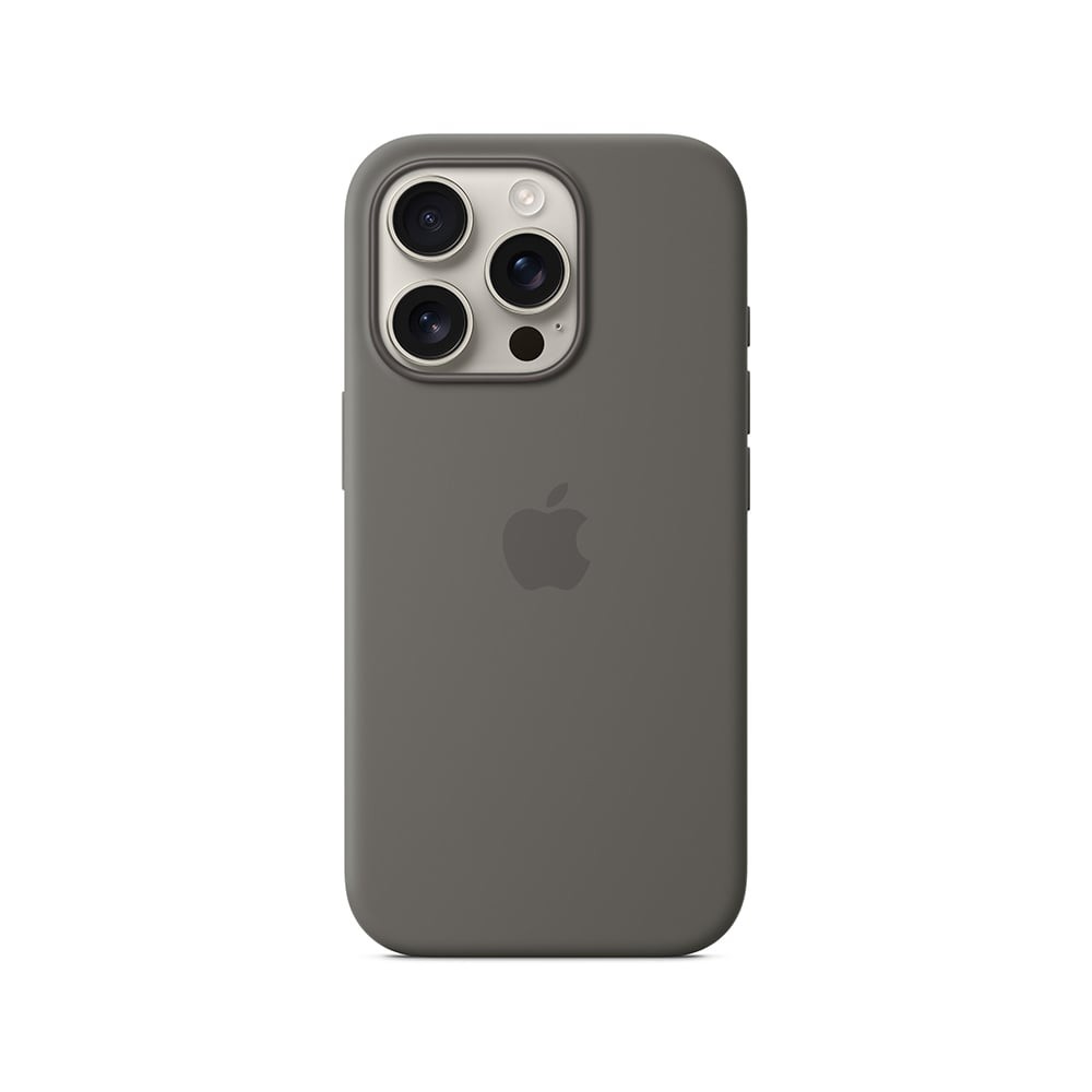 Apple iPhone 16 Pro Silicone Case with MagSafe - Stone Gray