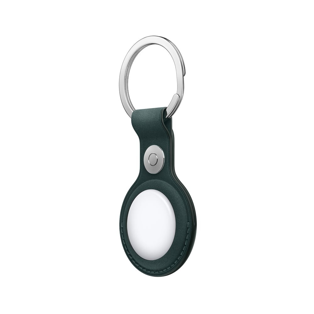 Apple AirTag FineWoven Key Ring - Dark Green