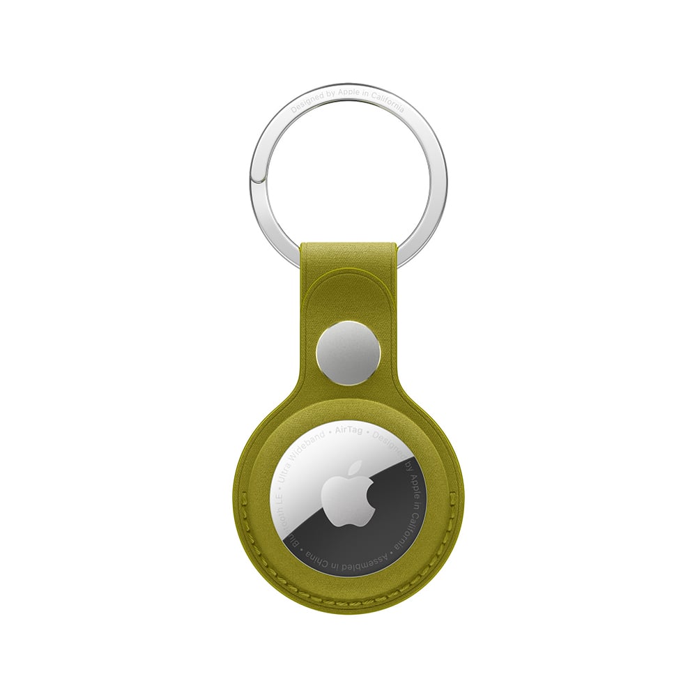 Apple AirTag FineWoven Key Ring - Chartreuse