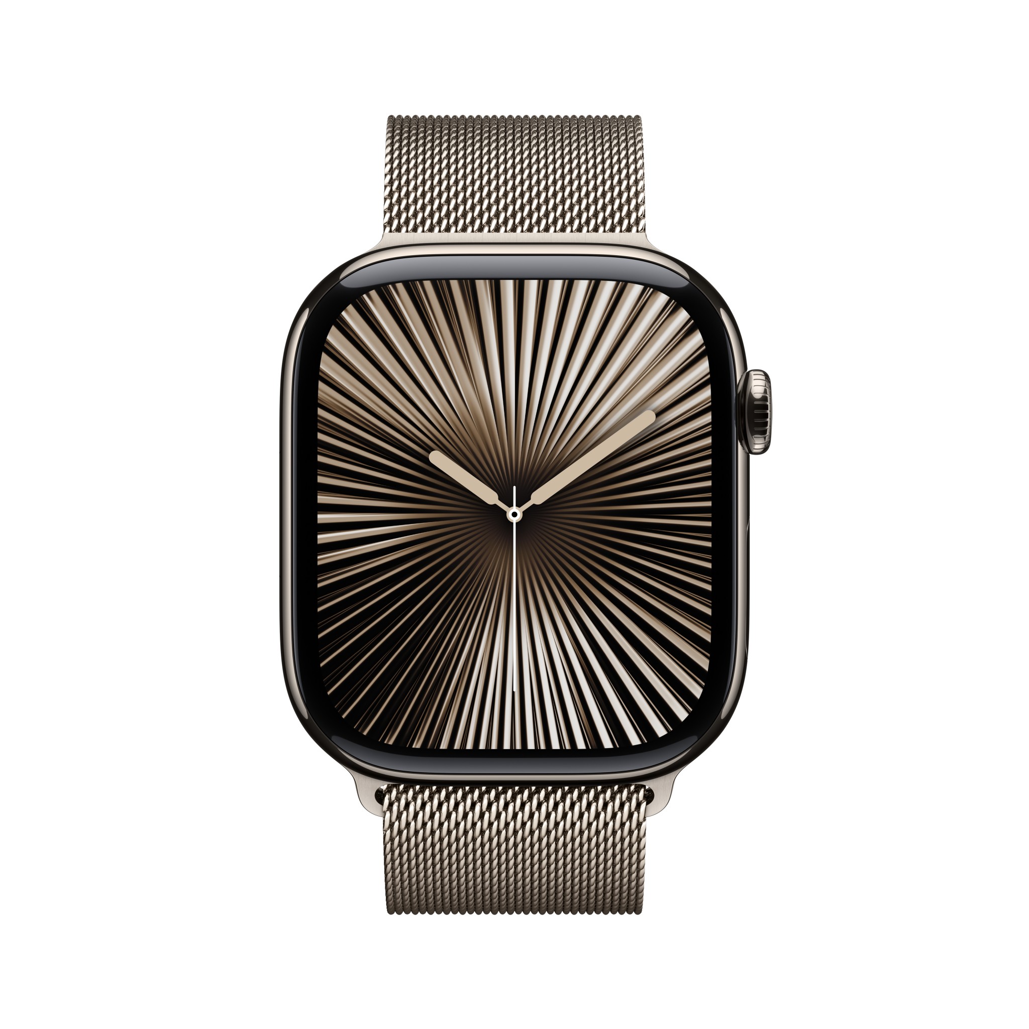 Apple Watch Series 10 GPS + Cellular 46mm Natural Titanium Case with Natural Milanese Loop - M/L