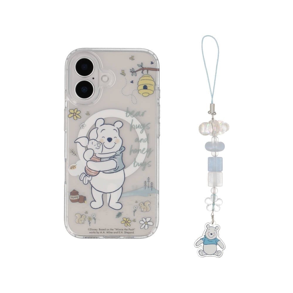 Blue Box x Winnie the Pooh เคส iPhone 16 Bear hugs and honey bugs