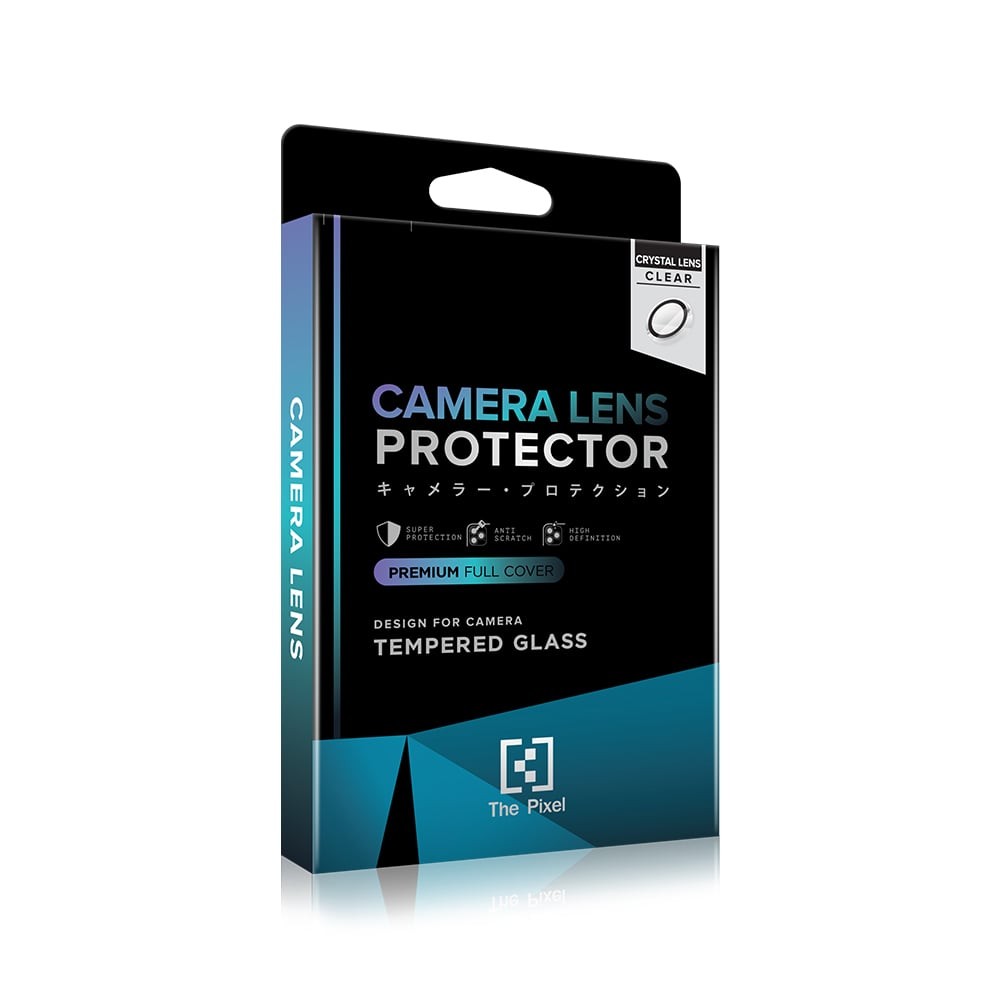 ฟิล์มกันเลนส์ The Pixel Crystal Clear Ring Lens iPhone 16 Pro/16 Pro Max Black