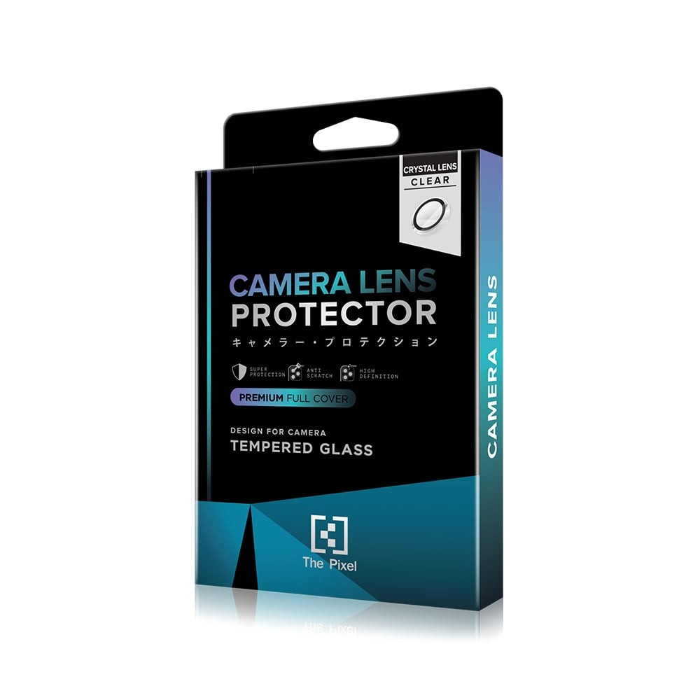 ฟิล์มกันเลนส์ The Pixel Crystal Clear Ring Lens iPhone 16 Pro/16 Pro Max Black