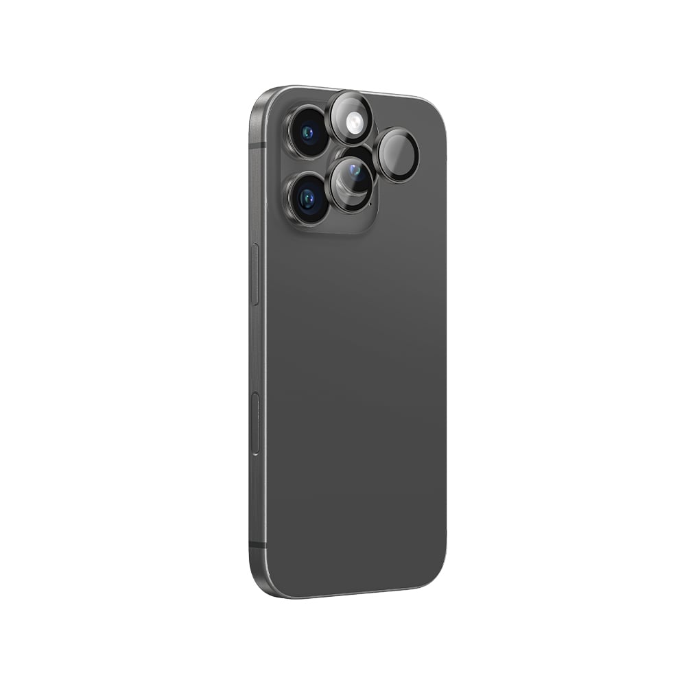ฟิล์มกันเลนส์ AMAZINGthing Camera Lens iPhone 16 Pro/16 Pro Max (Three Lens) Dark Black