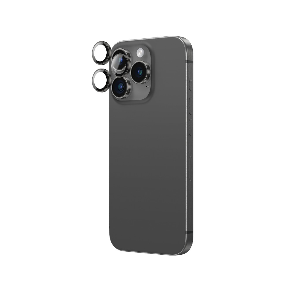 ฟิล์มกันเลนส์ AMAZINGthing Camera Lens iPhone 16 Pro/16 Pro Max (Three Lens) Dark Black