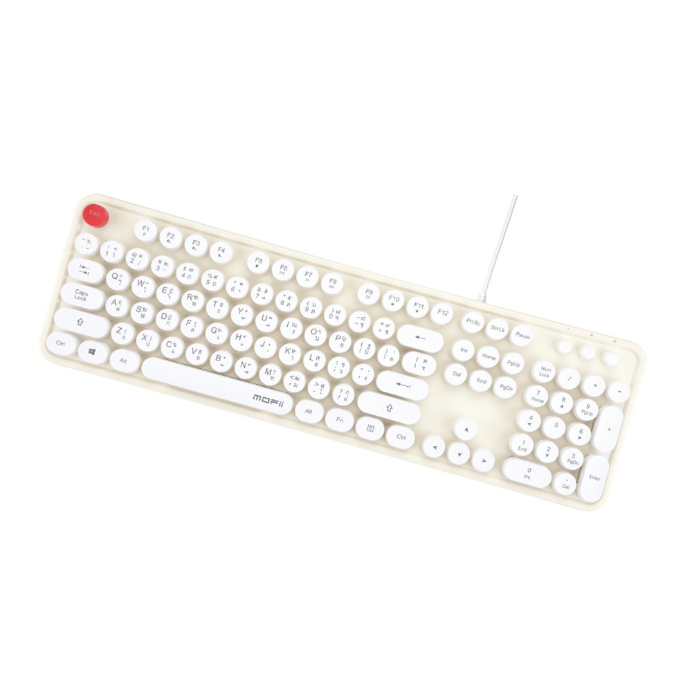 คีย์บอร์ด MOFII Wired Keyboard SWEET K Retro OFFWHITE