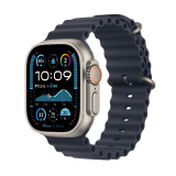 Apple Watch Ultra 2 GPS + Cellular 49mm Natural Titanium Case with Navy Ocean Band