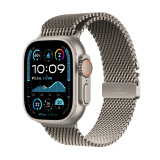 Apple Watch Ultra 2 GPS + Cellular 49mm Natural Titanium Case with Natural Titanium Milanese Loop - M