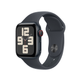 Apple Watch SE GPS + Cellular 40mm Midnight Aluminium Case with Midnight Sport Band - M/L