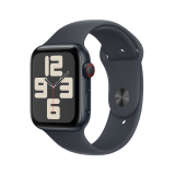 Apple Watch SE GPS + Cellular 44mm Midnight Aluminium Case with Midnight Sport Band - M/L