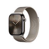 Apple Watch Series 10 GPS + Cellular 42mm Natural Titanium Case with Natural Milanese Loop
