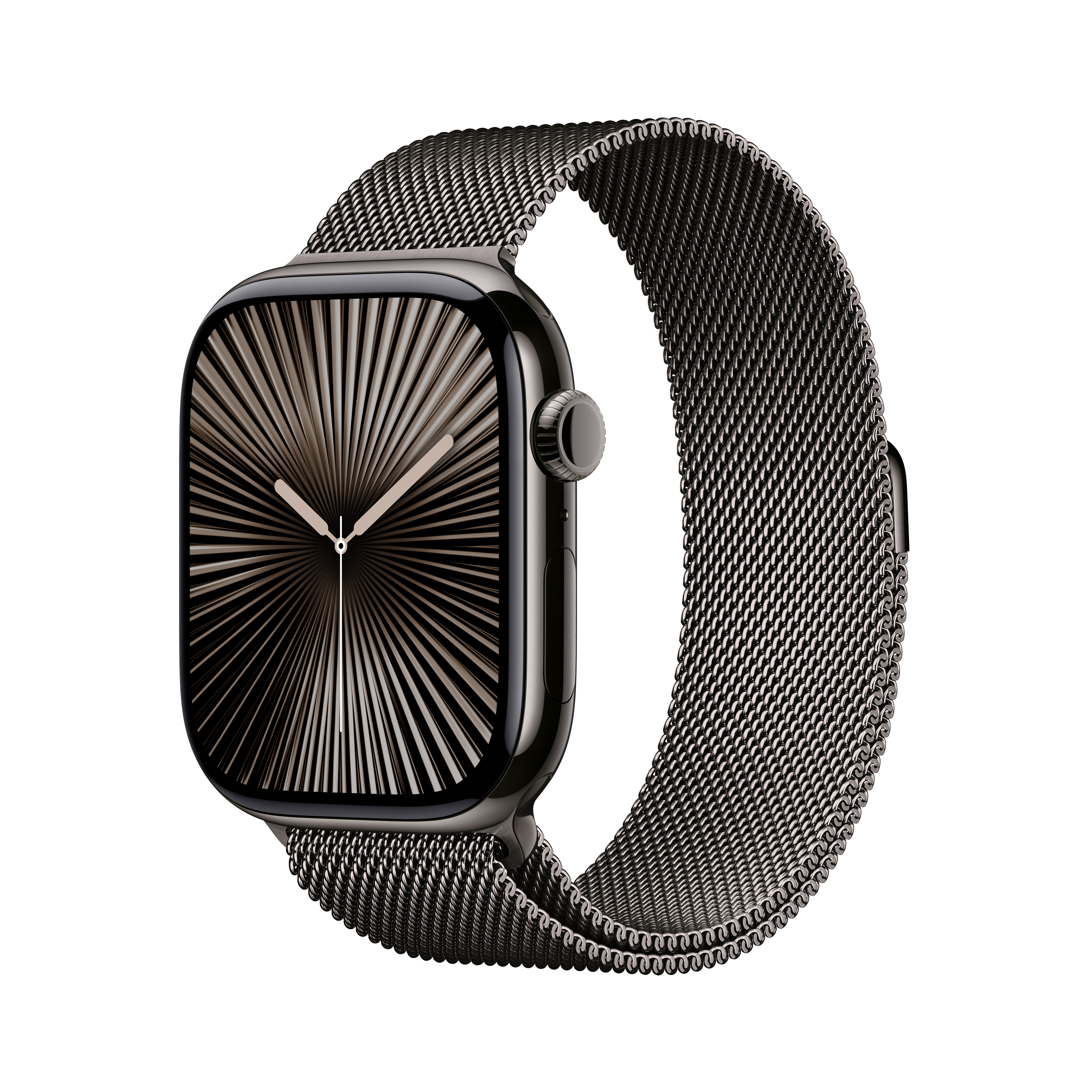 Apple Watch Series 10 GPS + Cellular 46mm Slate Titanium Case with Slate Milanese Loop - M/L
