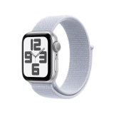 Apple Watch SE GPS 40mm Silver Aluminium Case with Blue Cloud Sport Loop