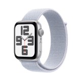 Apple Watch SE GPS 44mm Silver Aluminium Case with Blue Cloud Sport Loop