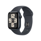 Apple Watch SE GPS 40mm Midnight Aluminium Case with Midnight Sport Band - S/M