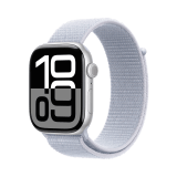Apple Watch Series 10 GPS 46mm Silver Aluminium Case with Blue Cloud Sport Loop