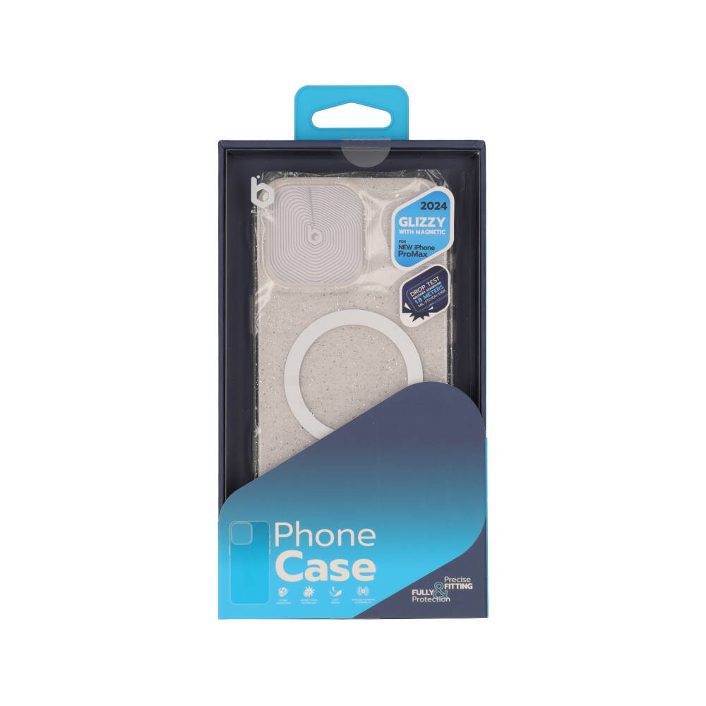 เคส Blue Box iPhone 16 Pro Max Grey Glitter with Magnetic