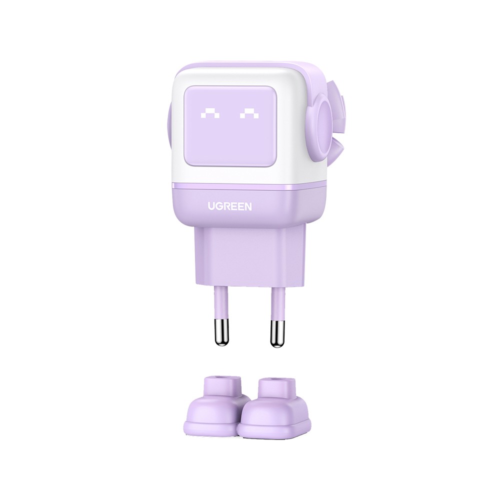 อะแดปเตอร์ Ugreen Wall Charger 1 USB-A / 2 USB-C 65W Robot Purple (TISI)