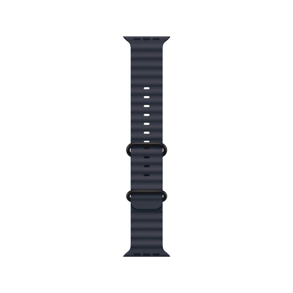 Apple Watch 49mm Navy Ocean Band - Black Titanium Finish