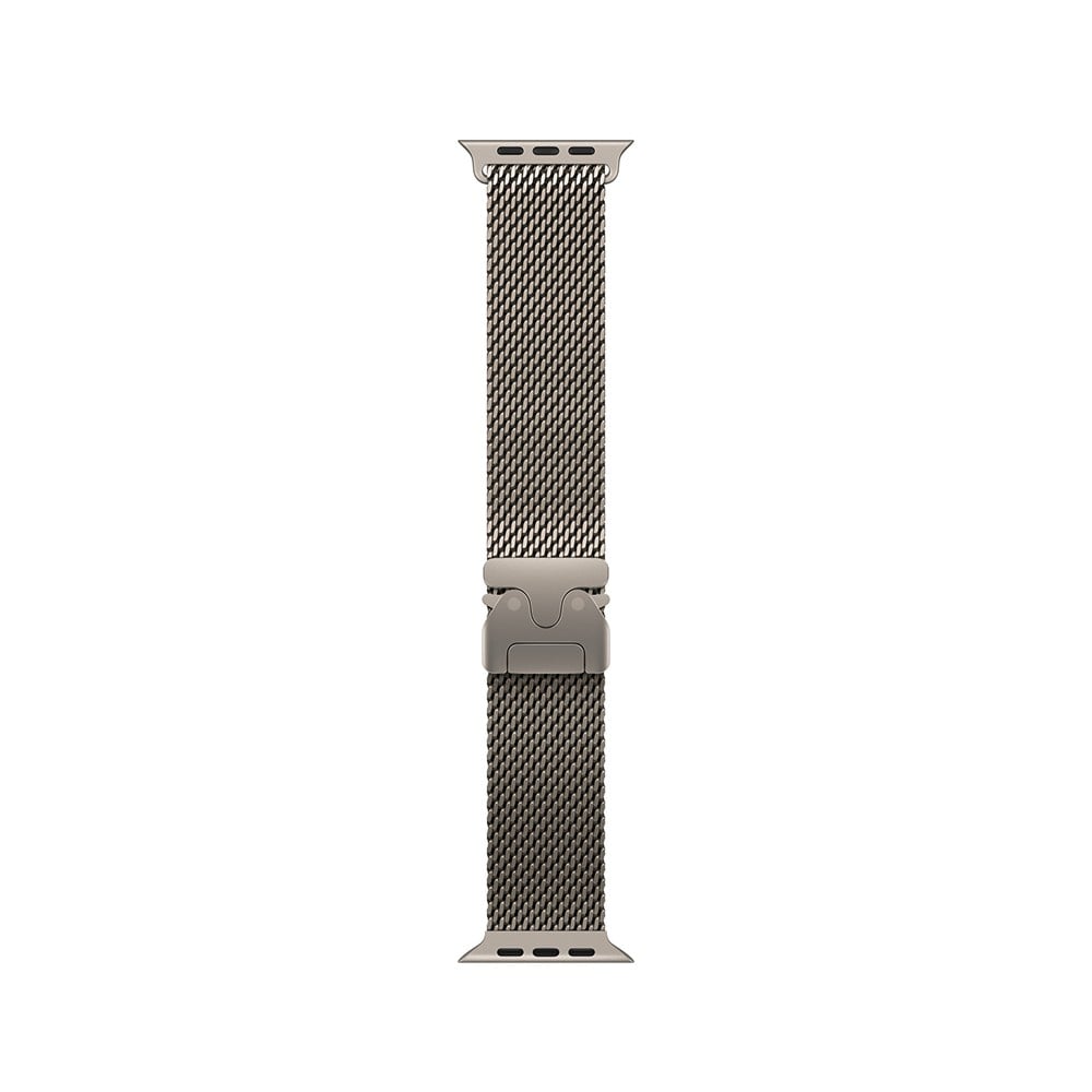 Apple Watch 49mm Natural Titanium Milanese Loop - Medium