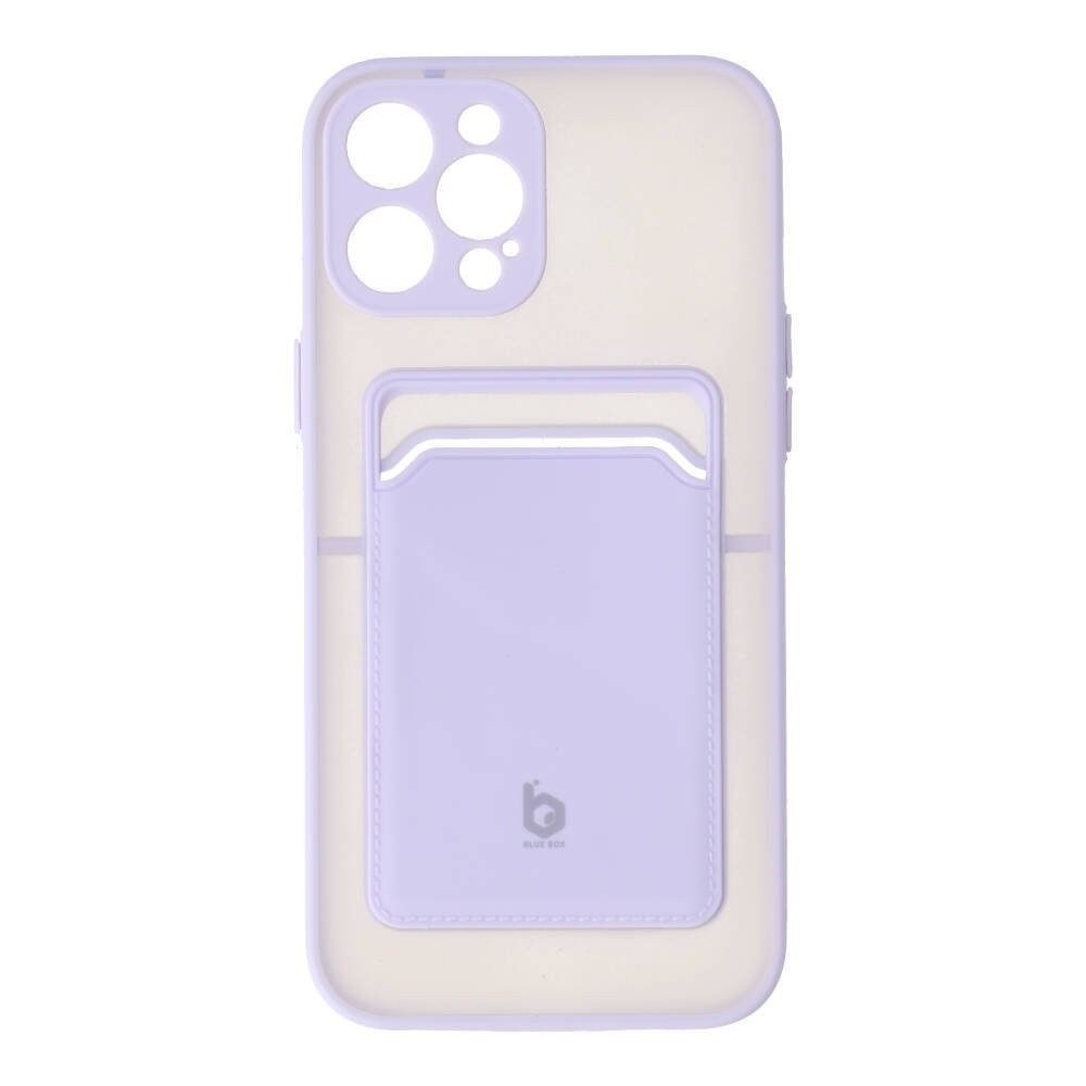 Blue Box เคส iPhone 12 Pro Max Clear Wallet PC/TPU Purple