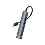 Baseus UltraJoy 4 in 1 Hub USB-A to USB-A Space grey