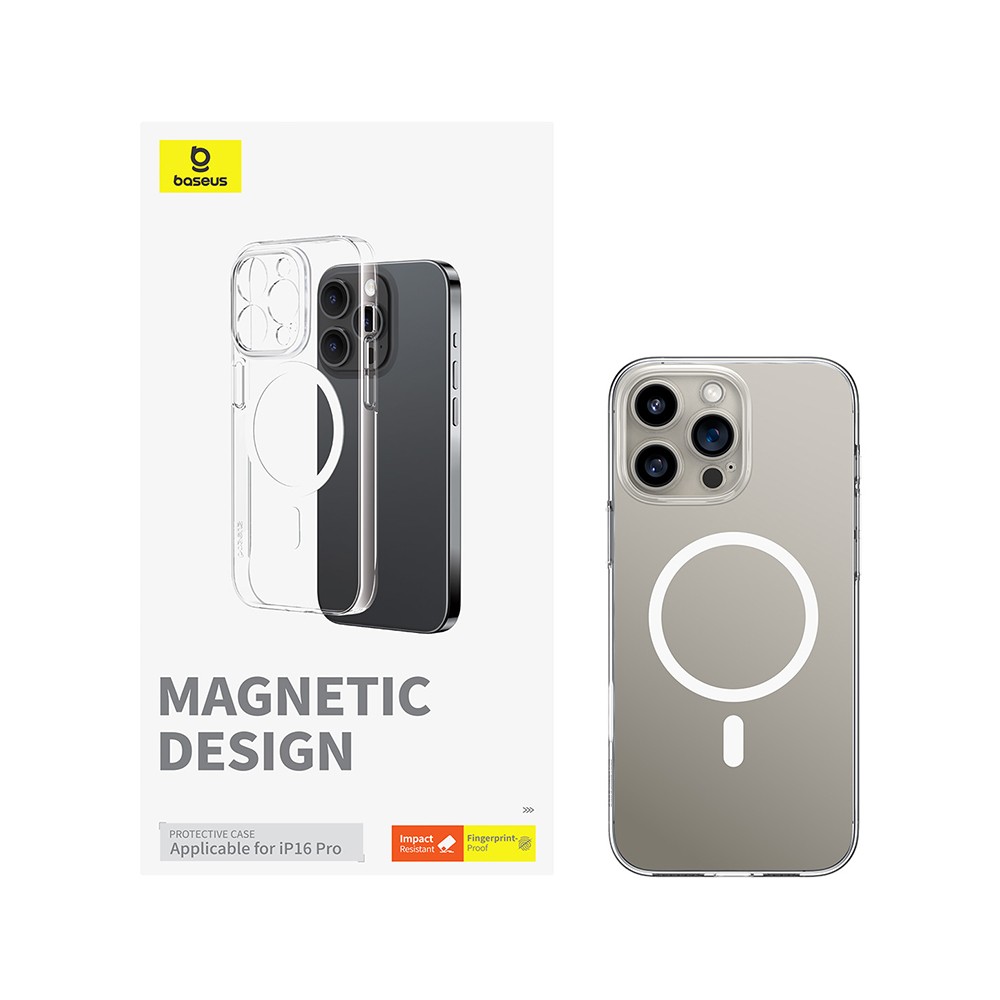 เคส Baseus iPhone 16 Pro Magnetic Clear