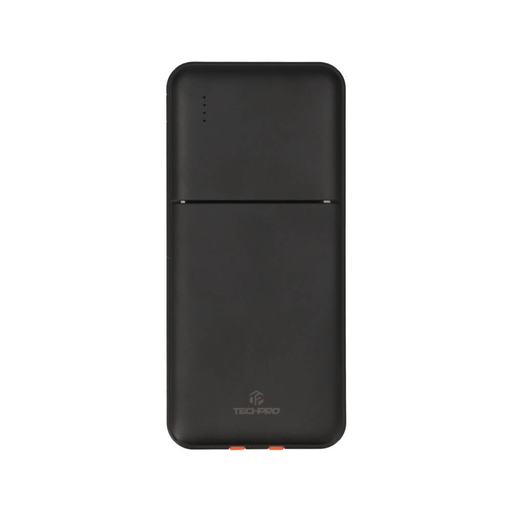 พาวเวอร์แบงค์ TECHPRO 10,000 mAh Built-in Cable TP-PB10PD Black