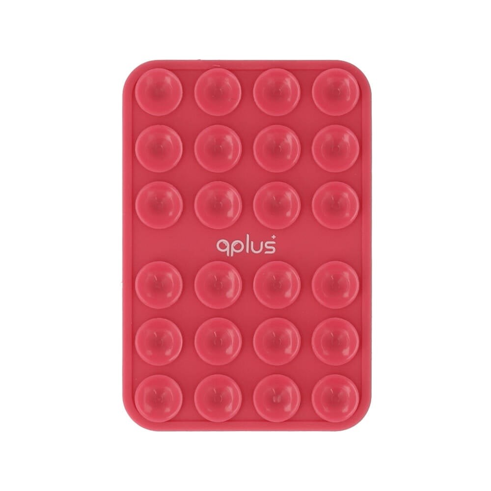 แผ่นแปะโทรศัพท์ QPLUS Silicon Suction Phone Red