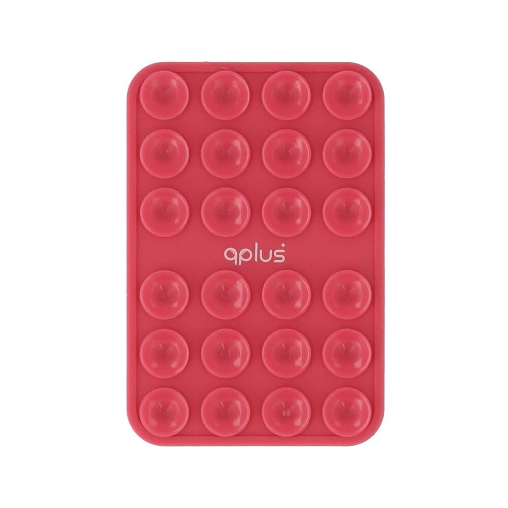 แผ่นแปะโทรศัพท์ QPLUS Silicon Suction Phone Red