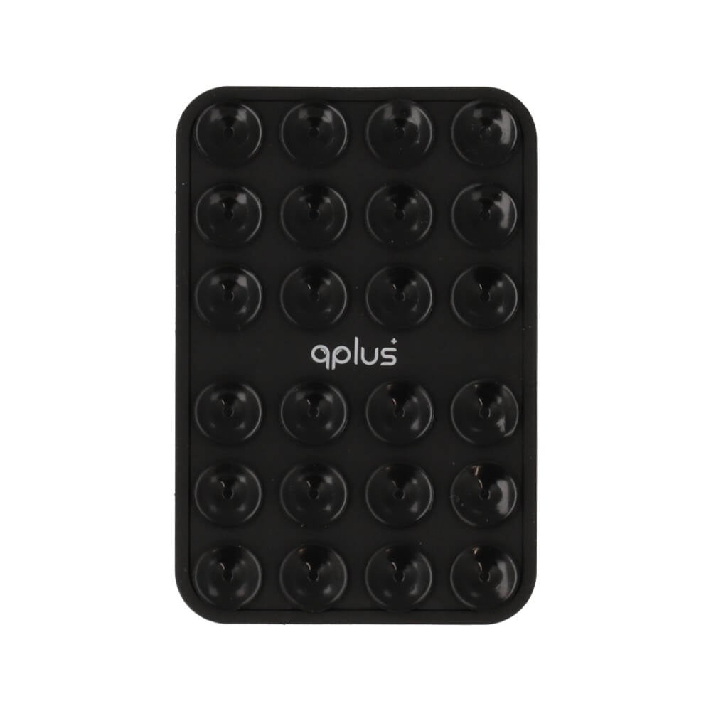 แผ่นแปะโทรศัพท์ QPLUS Silicon Suction Phone Black
