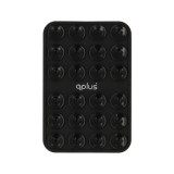 แผ่นแปะโทรศัพท์ QPLUS Silicon Suction Phone Black