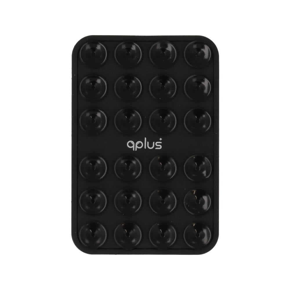 แผ่นแปะโทรศัพท์ QPLUS Silicon Suction Phone Black