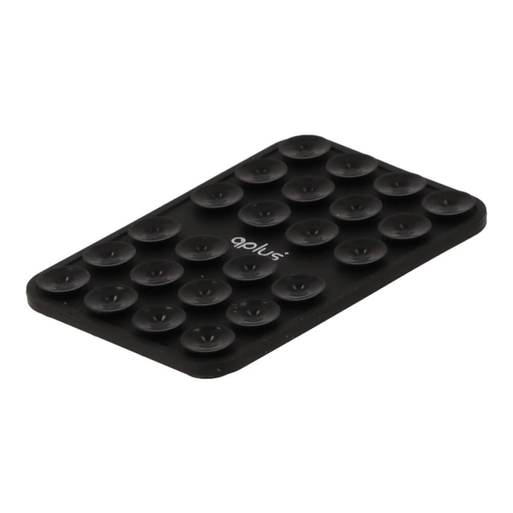 แผ่นแปะโทรศัพท์ QPLUS Silicon Suction Phone Black