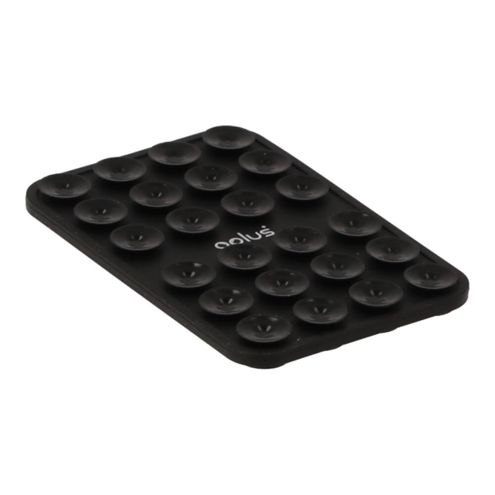 แผ่นแปะโทรศัพท์ QPLUS Silicon Suction Phone Black