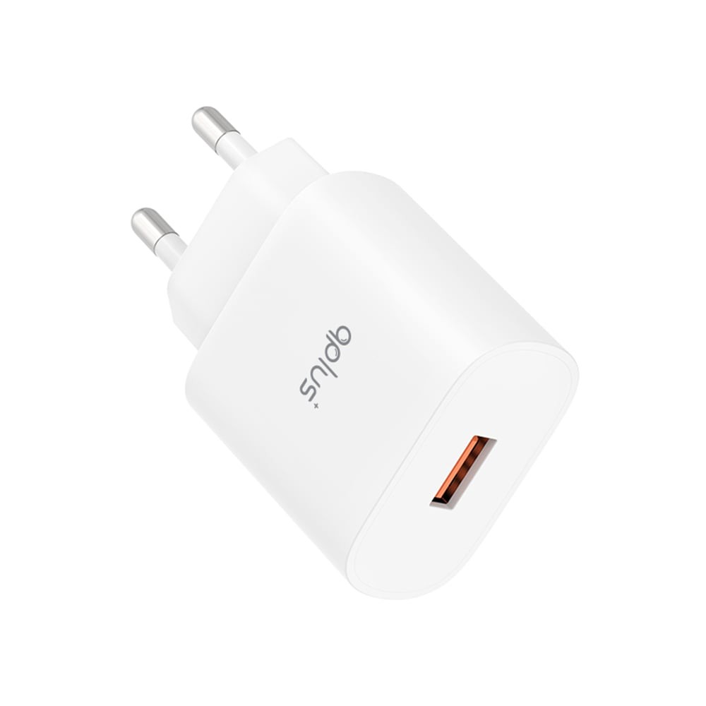 อะแดปเตอร์ QPLUS Wall Charger 1 USB-A 18W QC3.0 White