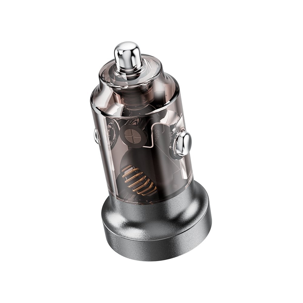 ที่ชาร์จแบตในรถ QPLUS Car Charger 1 USB-A / 1 USB-C (PD36W) QP-PD36W Black (QP-PD36W)