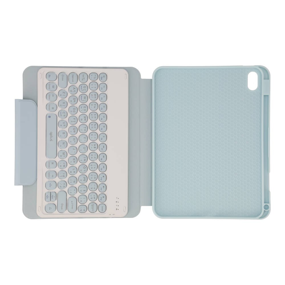 เคสคีย์บอร์ด QPLUS iPad Gen 11 (2025)/Gen 10 Blue