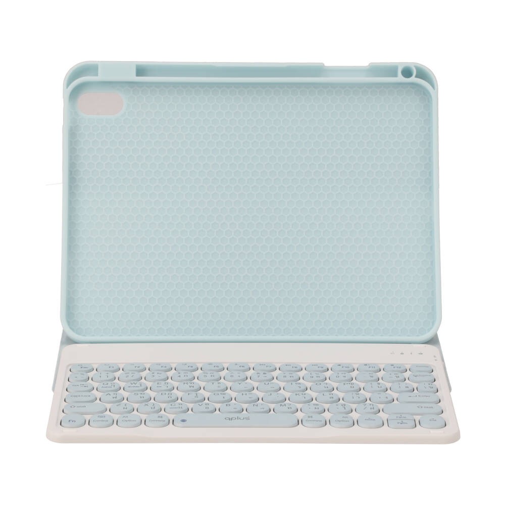 เคสคีย์บอร์ด QPLUS iPad Gen 11 (2025)/Gen 10 Blue