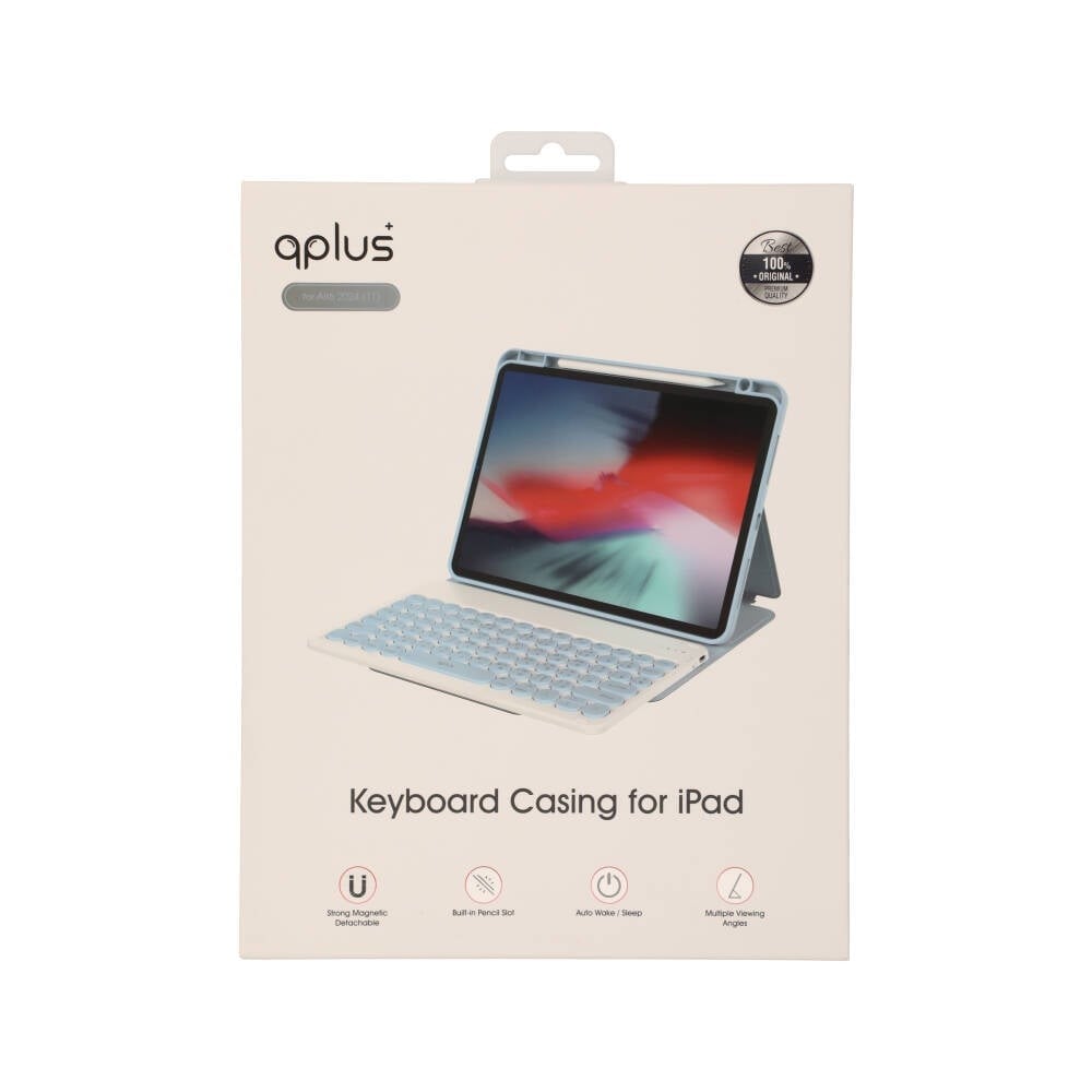เคสคีย์บอร์ด QPLUS iPad Air6/7/8 11 2026 (M2/M3/M4) Blue
