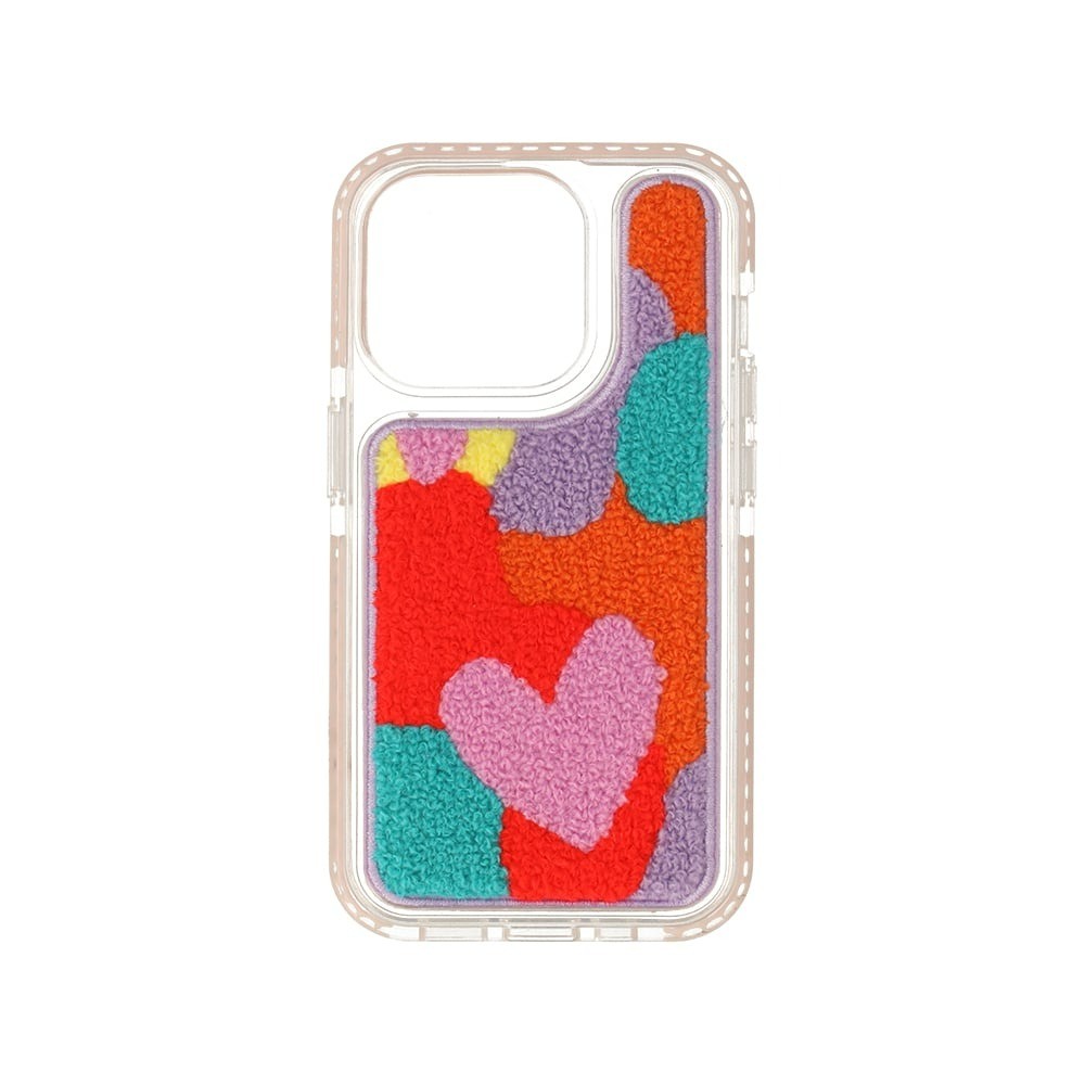 เคส QPLUS iPhone 15 Pro Heart Fabric
