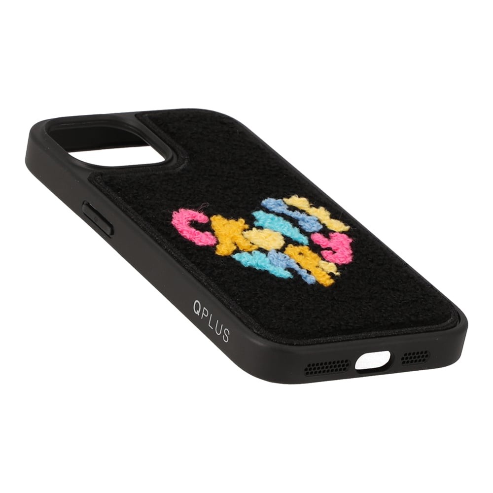 เคส QPLUS iPhone 15 Colorful Happy Black
