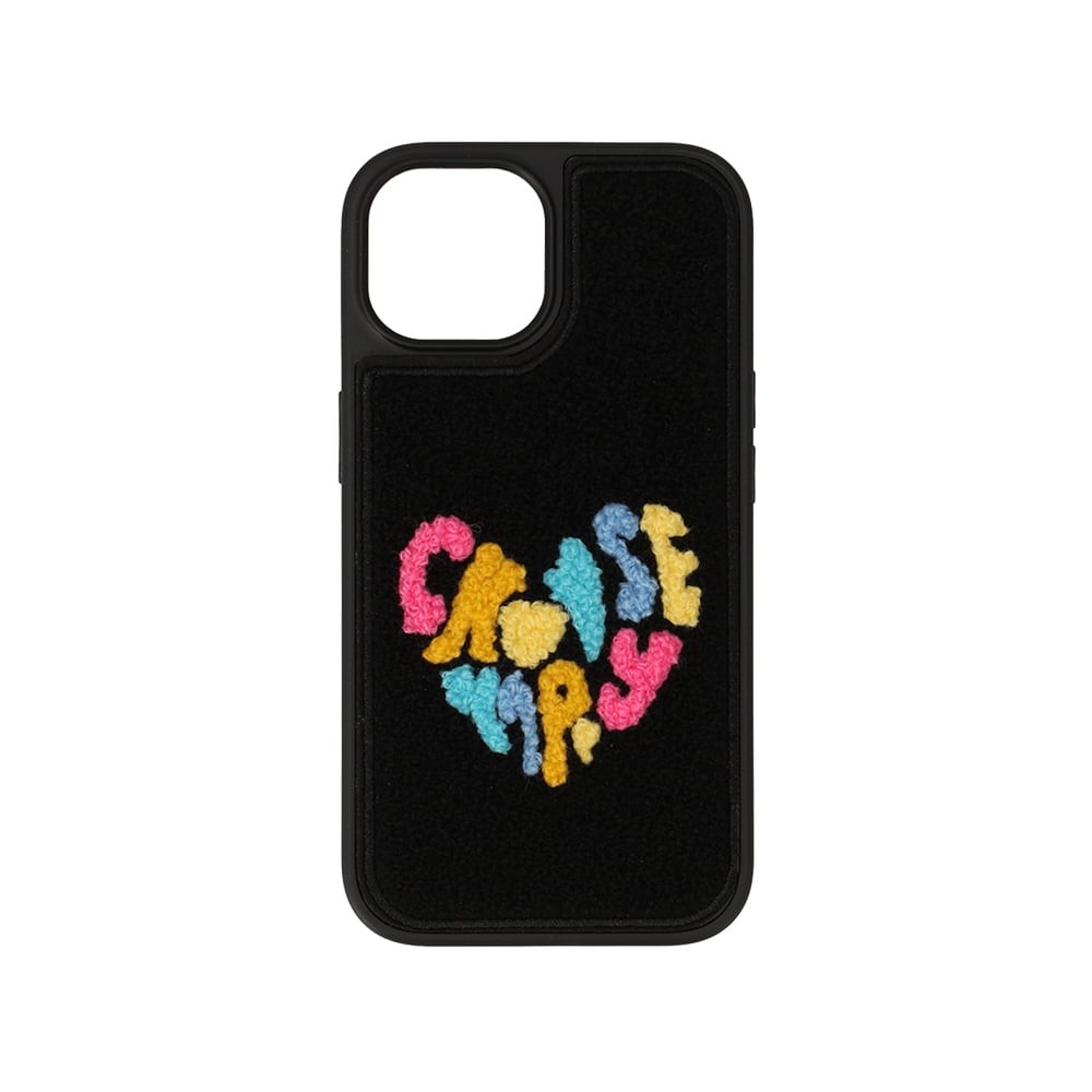 เคส QPLUS iPhone 15 Colorful Happy Black